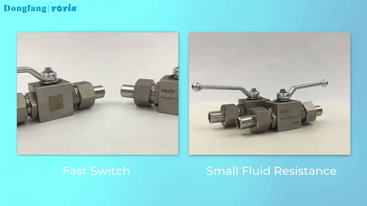 Industrial Stainless Steel Hydraulic High Pressure Ball Valve Manufacturer BKH-20SR-4425-FPM-1.1571